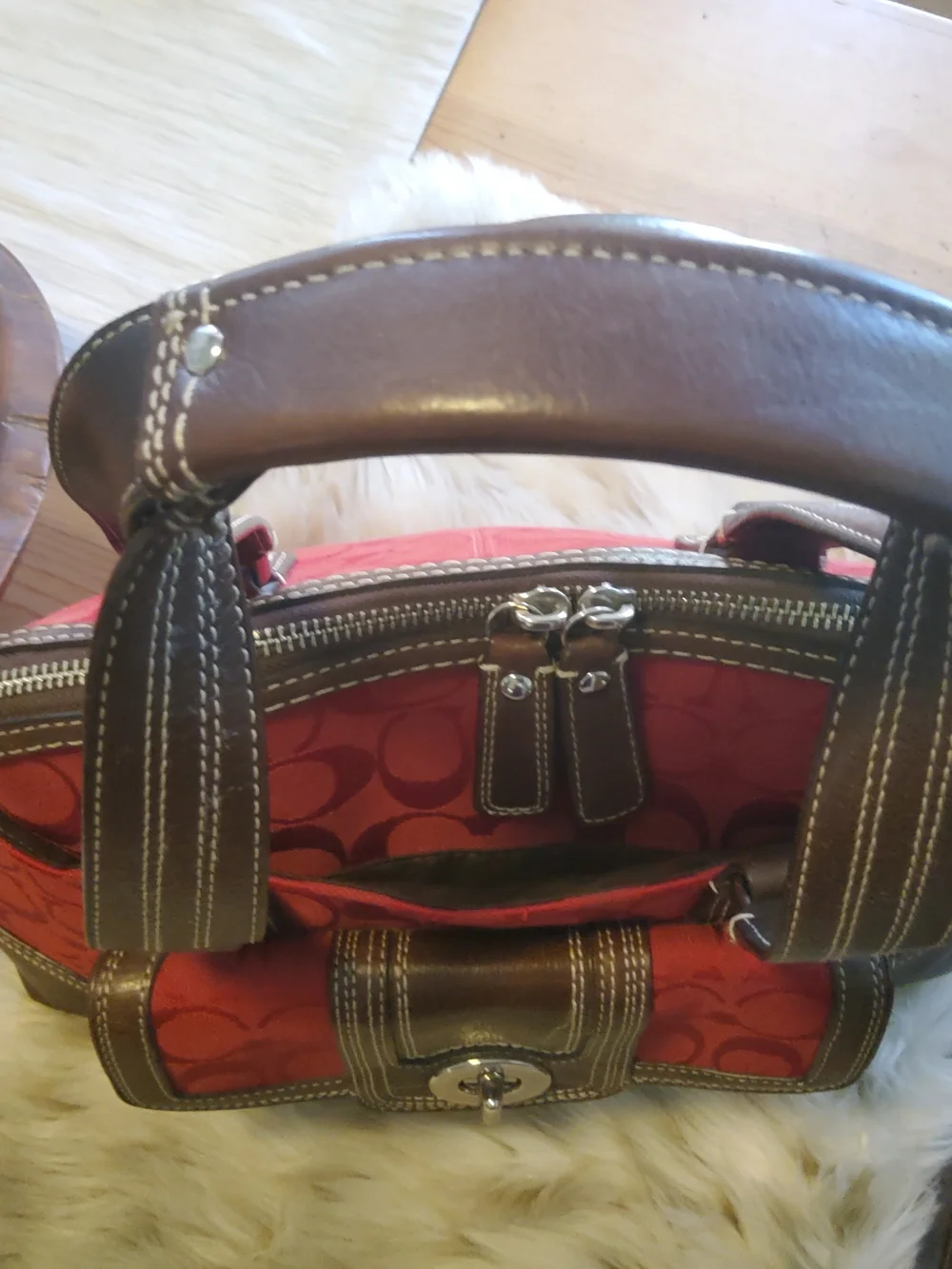 Authentic Vintage Hampton Signature Domed Satchel Beyond EUC